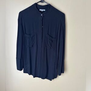 James Perse Los Angeles Black Blouse